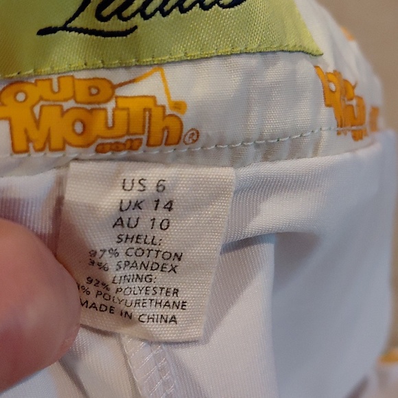 Loudmouth Ladies Women's Retro Golf Print Mini Skort - Picture 7 of 8